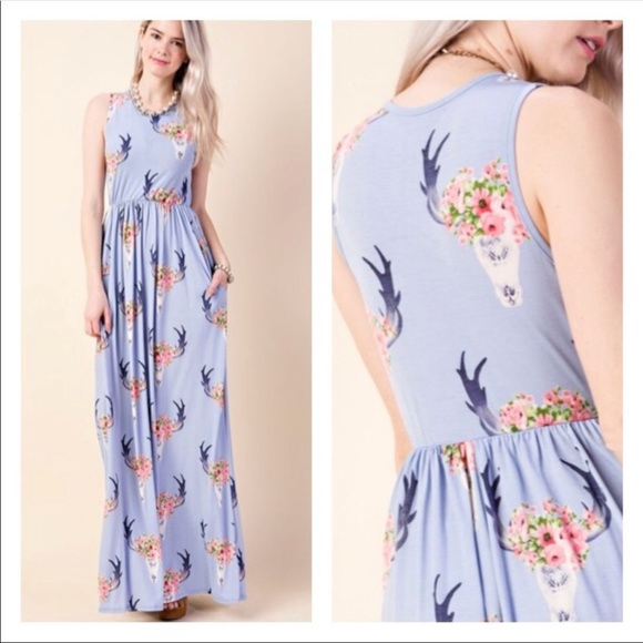 Bull head sleeveless maxi dress - Picture 3 of 3